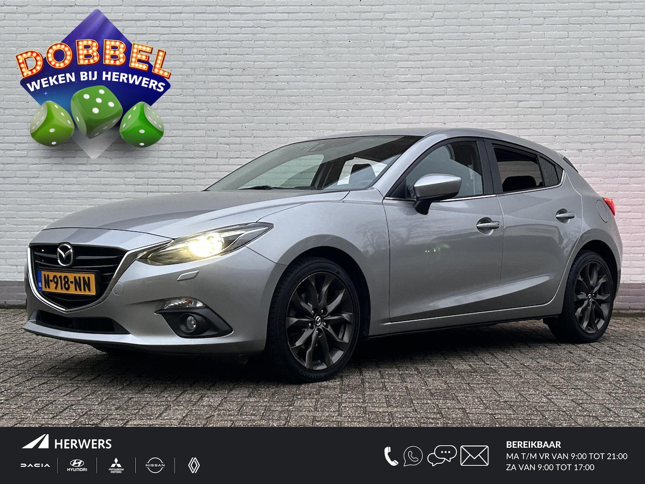 Mazda 3 - 2.0 GT-M Line / camera / Clima / Cruise / Dodehoek detectie / Navi / Bluetooth / DAB / Alc - AutoWereld.nl