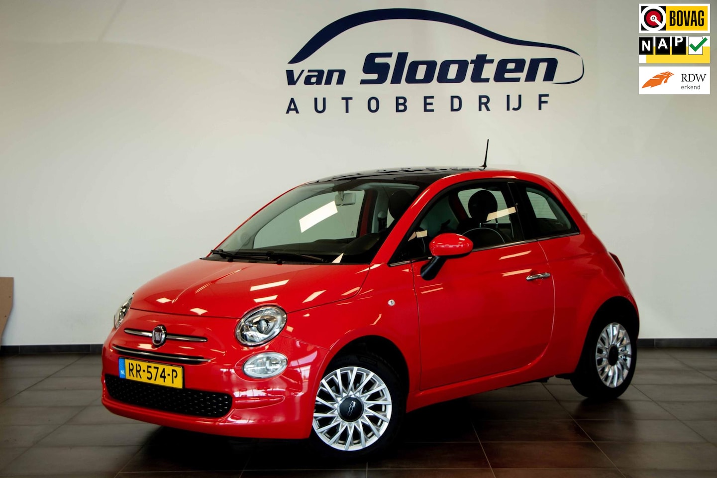 Fiat 500 - 0.9 TwinAir Turbo Lounge| Airco| Cruise | Panodak - AutoWereld.nl