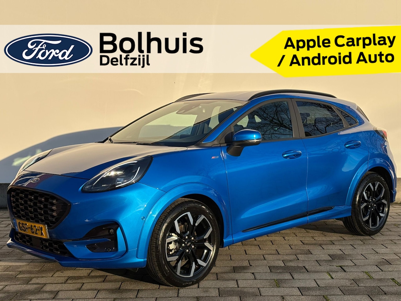 Ford Puma - EcoBoost Hybrid 125 pk ST-Line X | Camera | LED | B&O | Half leer | 18" | Apple Carplay | - AutoWereld.nl