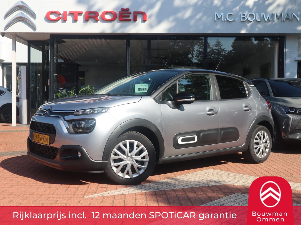 Citroën C3 - PureTech 83PK S&S Feel, Rijklaarprijs | Navigatie | Parkeersensoren | Two Tone | LED | DAB - AutoWereld.nl