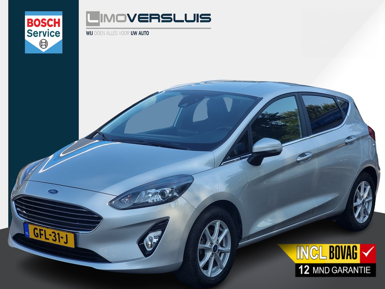 Ford Fiesta - | Airco aut. | Cruise control | Apple carplay | Dab | 1.0 EcoBoost Titanium 12 mnd BOVAG g - AutoWereld.nl