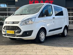 Ford Transit Custom - 270 2.0 TDCI L1H1 Trend dubbel cabine EURO6, airco, cruise, trekhaak, vijf zitplaatsen, 1e