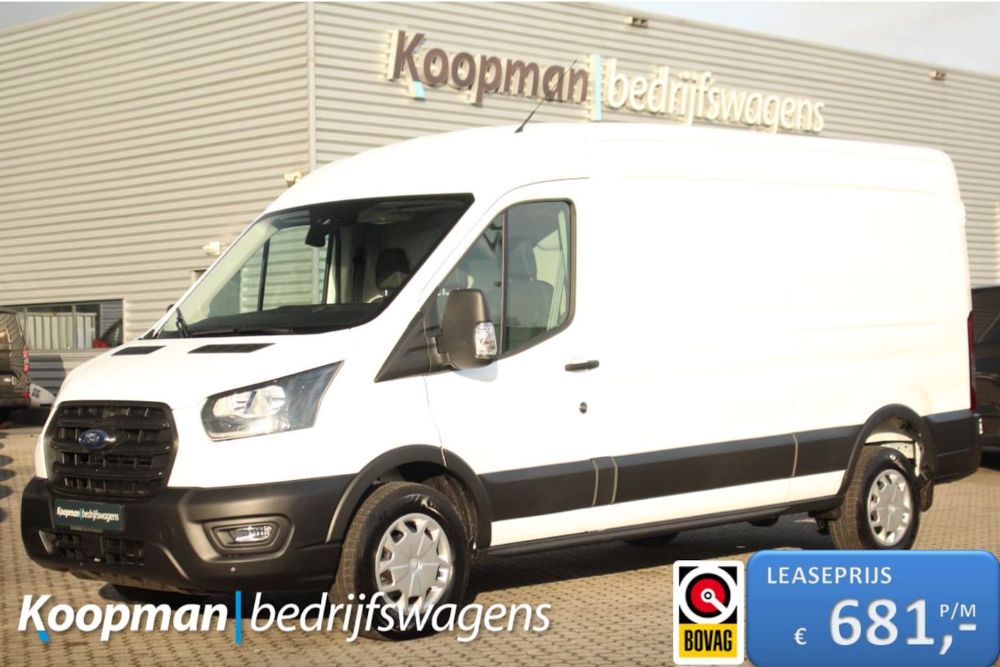 Ford Transit - 350 2.0TDCI 165pk L3H2 Trend RWD | Automaat | Camera | Cruise | Lease 681,- p/m - AutoWereld.nl