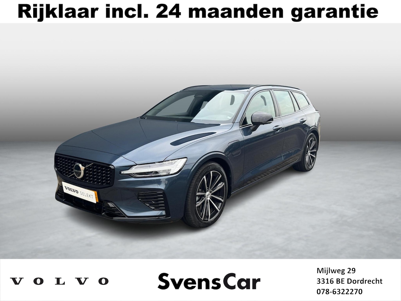 Volvo V60 - T6 Recharge AWD Plus Dark | Panorama-dak | Harman Kardon | Trekhaak | - AutoWereld.nl