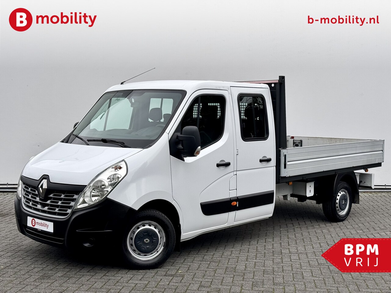 Renault Master - T35 2.3 dCi 145PK L3 Pick-Up Dubbel Cabine Laadbak | 6-Persoons | Airco | Bluetooth Telefo - AutoWereld.nl