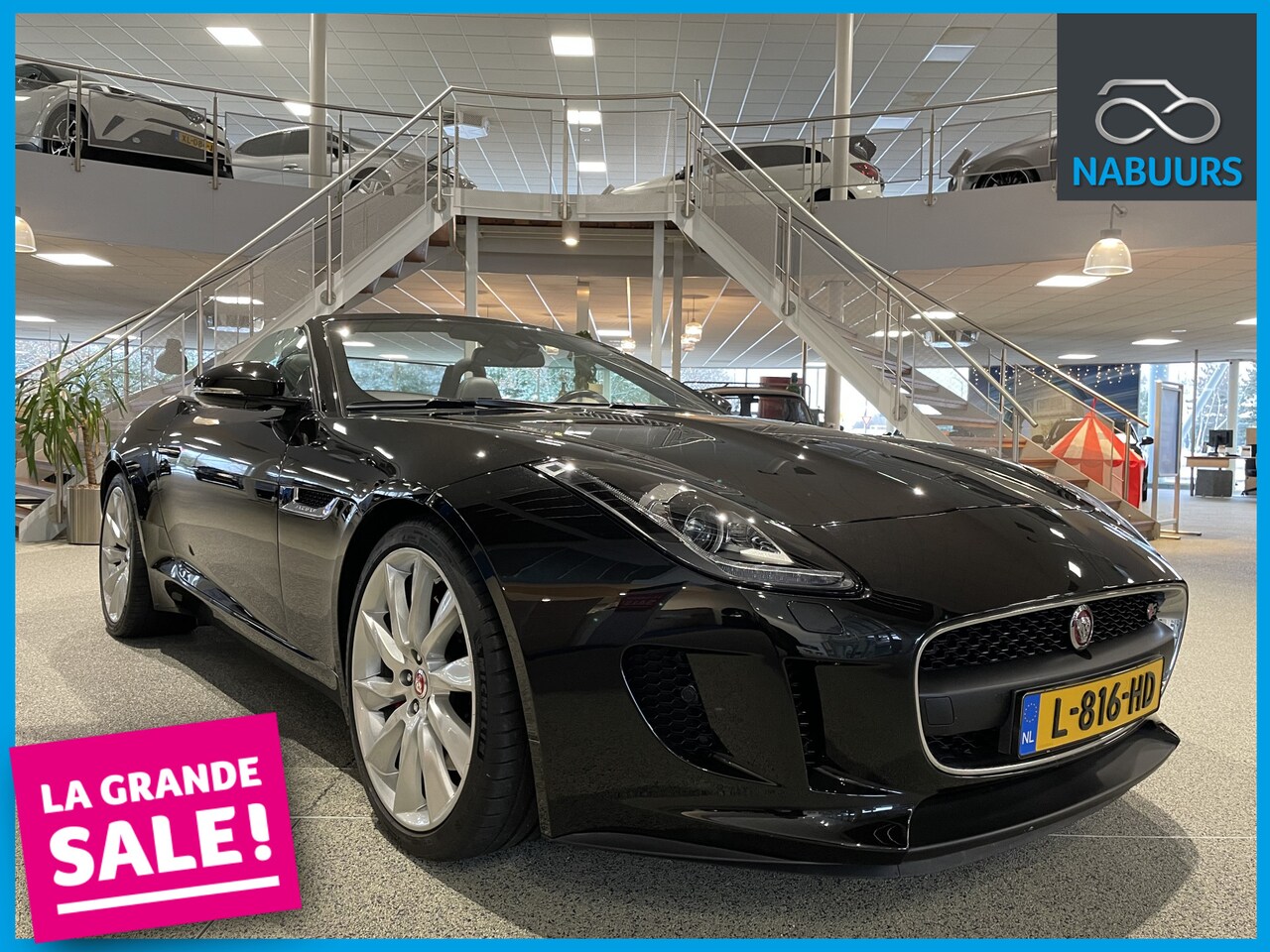 Jaguar F-type - 3.0 V6 Convertible 3.0 V6 340pk Convertible, Meridian, Camera, Navi, 20inch - AutoWereld.nl