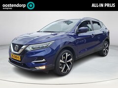 Nissan Qashqai - 1.3 DIG-T Tekna + | Rijklaarprijs | Trekhaak | 18" LM velgen + All Season | Navigatie | Pa