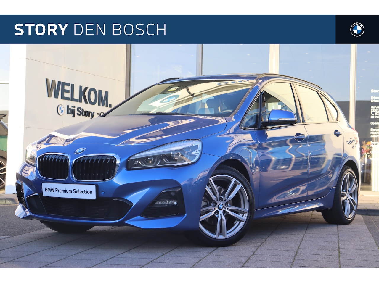 BMW 2-serie Active Tourer - 218i High Executive M Sport Automaat / Panoramadak / Trekhaak / Achteruitrijcamera / Adapt - AutoWereld.nl