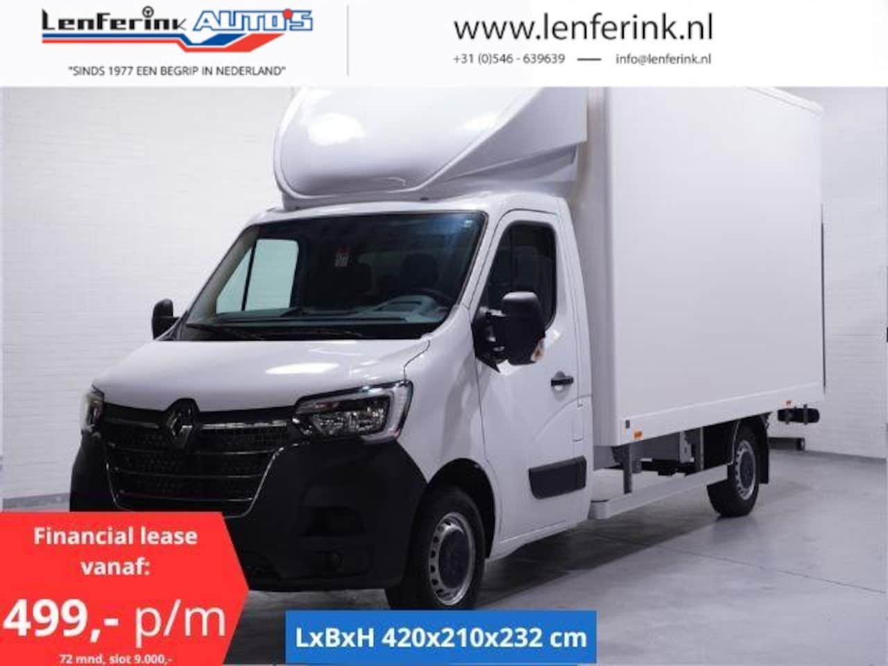 Renault Master - 2.3 DCi 165 pk Bakwagen met Laadklep en Zijdeur R Airco, Cruise Control, LxBxH 420x210x232 - AutoWereld.nl