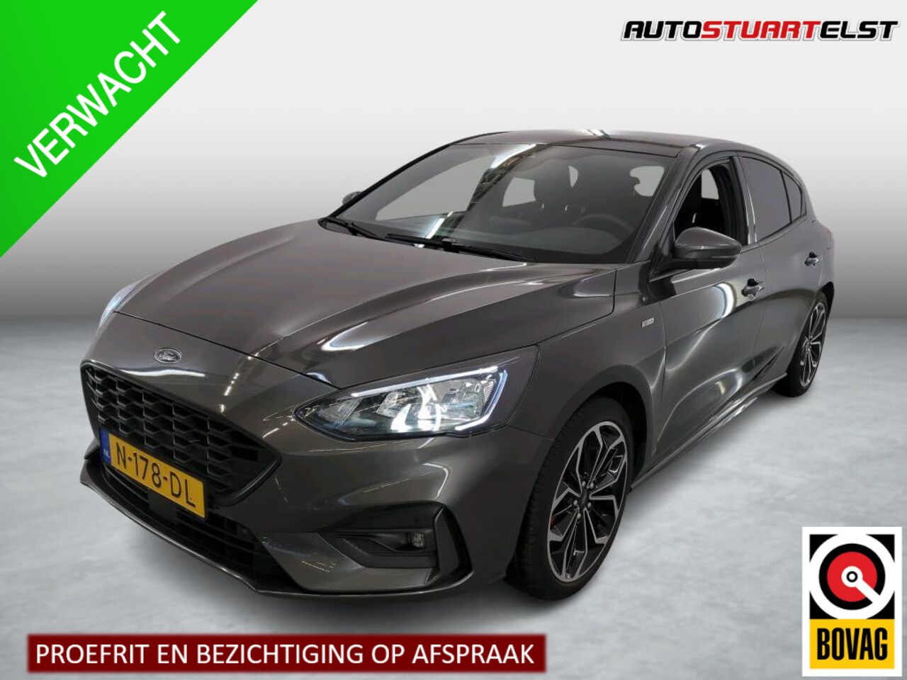 Ford Focus - 1.0 EcoB Hybrid ST Line X Panno|Stuur-Stoel Verwarming| adp-Cruis|Clima|Led|Navi|Camera|18 - AutoWereld.nl