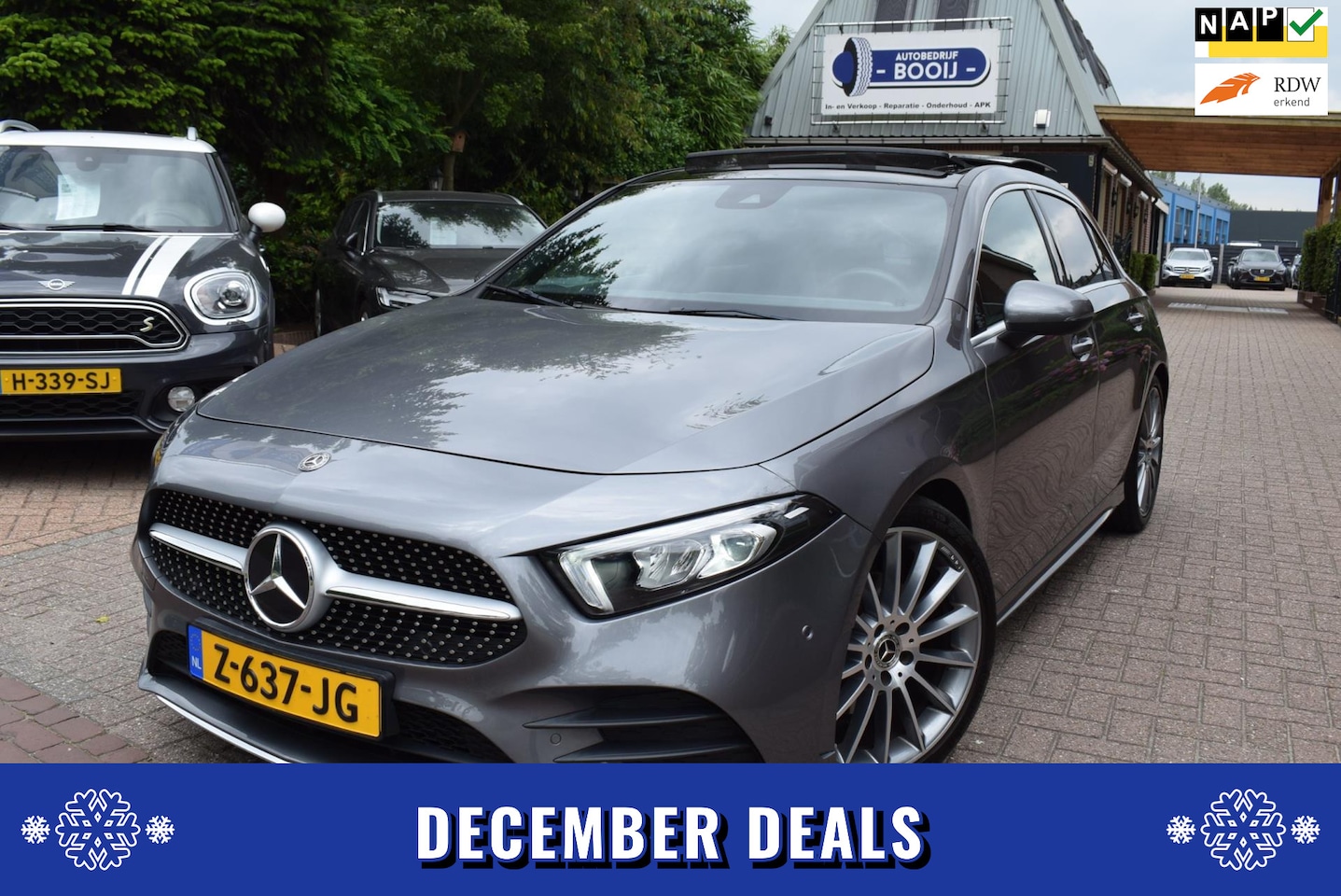 Mercedes-Benz A-klasse - AMG180 Premium AUTOM/CRUISE/NAVI/AIRCO-ECC/PANO DAK/XENON/DEC 2019/PDC V+A/BLUETOOTH/LMW 1 - AutoWereld.nl