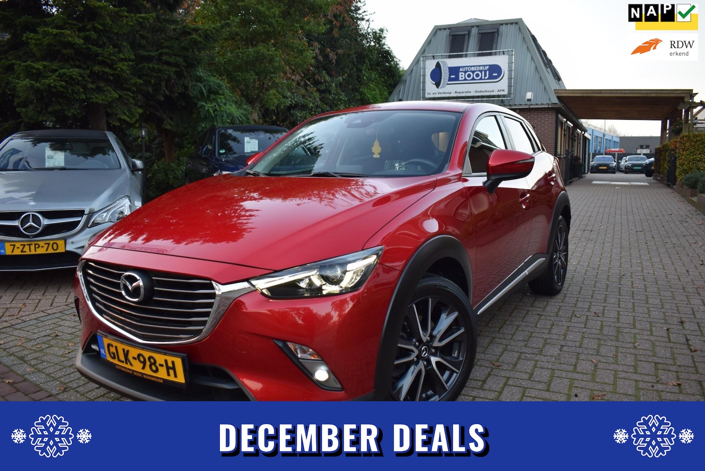 Mazda CX-3 - 2.0 SkyActiv-G 120 Dynamic AUTOM/NAVI/AIRCO-ECC/CRUISE/TREKH/CAMERA/XENON/BLUETOOTH/LEDER/ - AutoWereld.nl