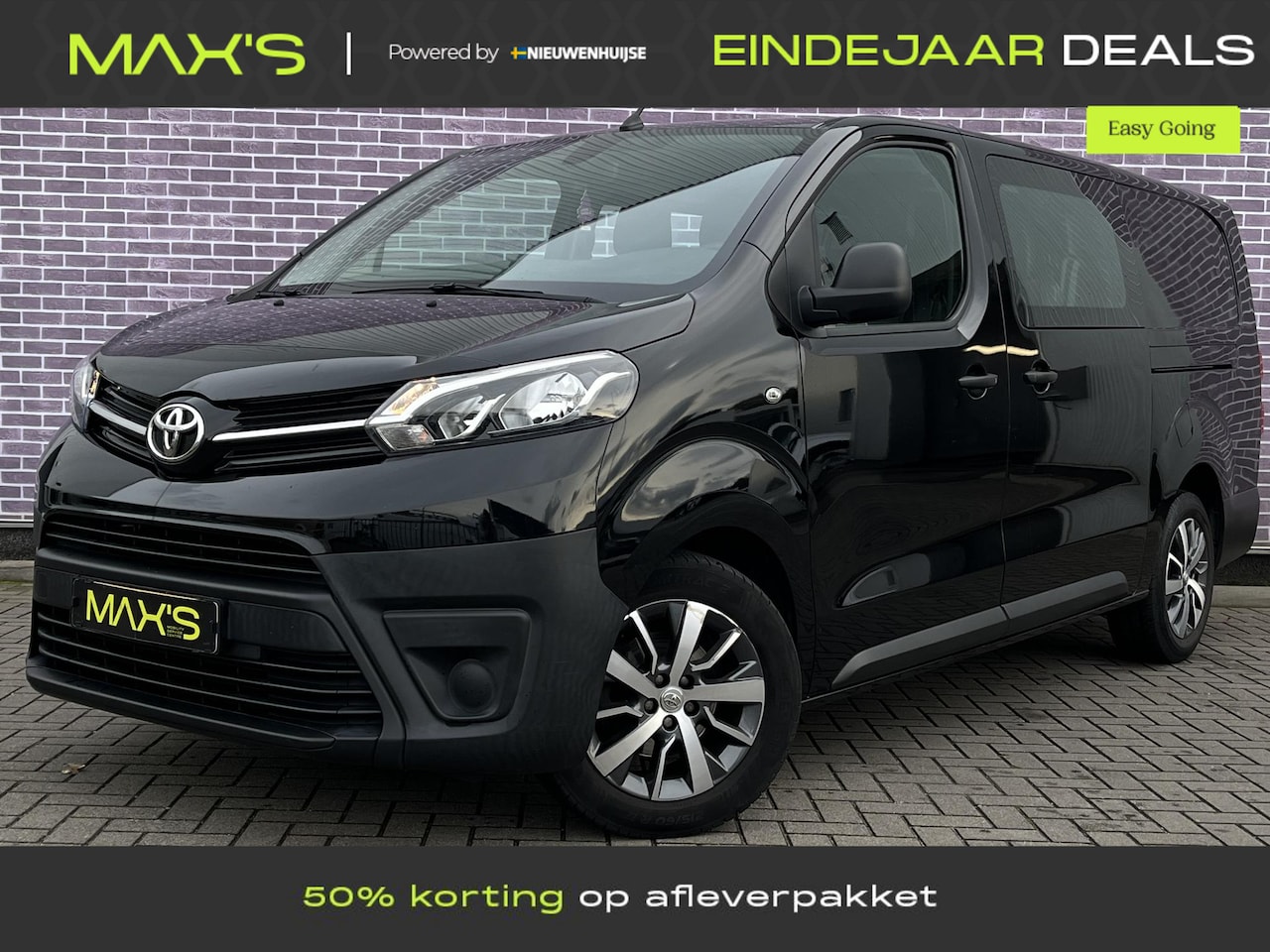 Toyota PROACE Long Worker - 2.0 D-4D Navigator | 6 persoons | Trekhaak | Apple Carplay/Android Auto |  Navigatie | Cru - AutoWereld.nl