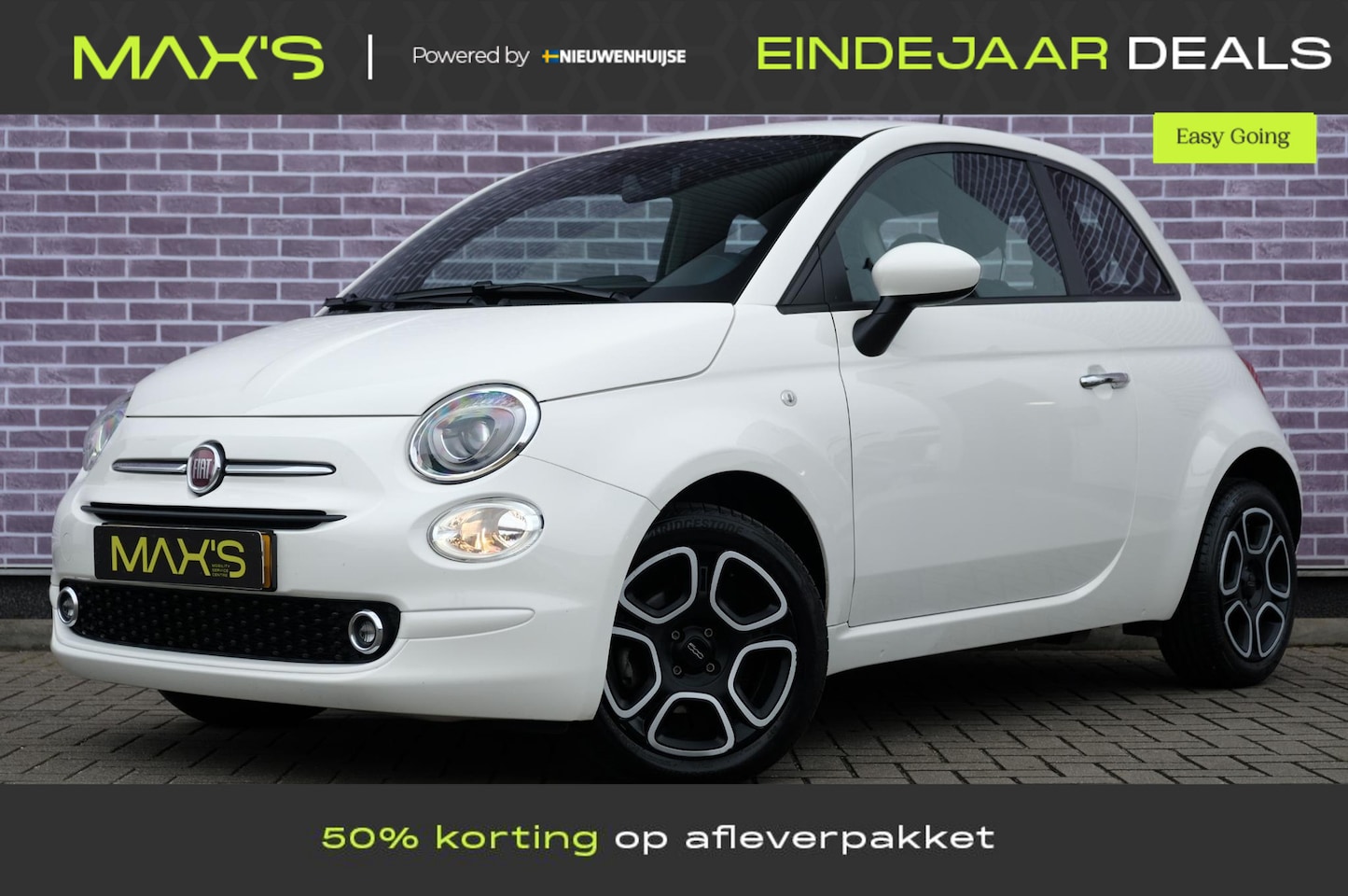 Fiat 500 - 1.0 Hybrid Club | Cruise/Climate Control | Parkeersensoren | Apple CarPlay & Android Auto - AutoWereld.nl