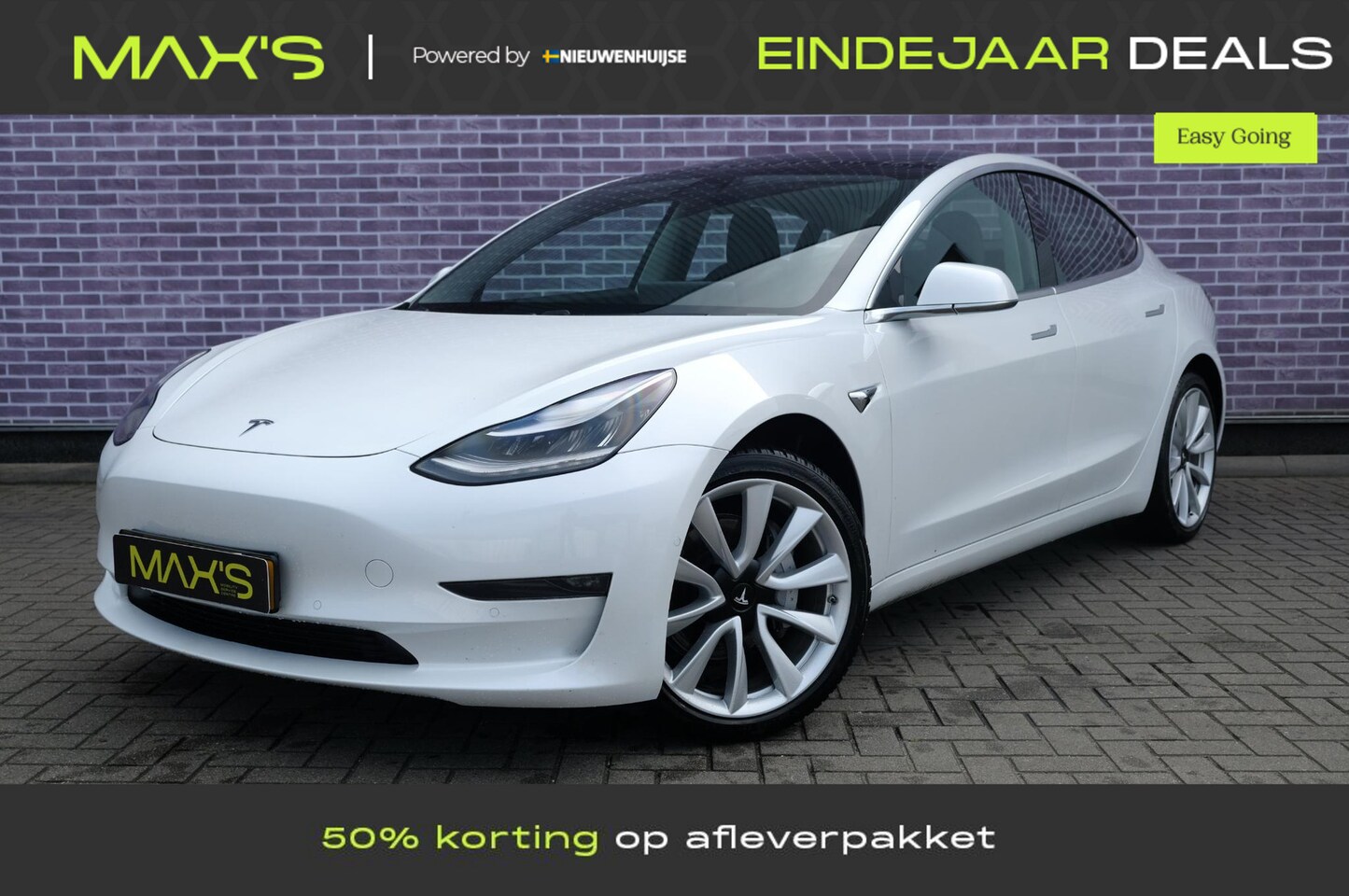 Tesla Model 3 - Long Range RWD Long Range AWD 75 kWh Trekhaak| Autopilot | Panoramadak | Leder | Navigatie | BTW | 19’’ S - AutoWereld.nl