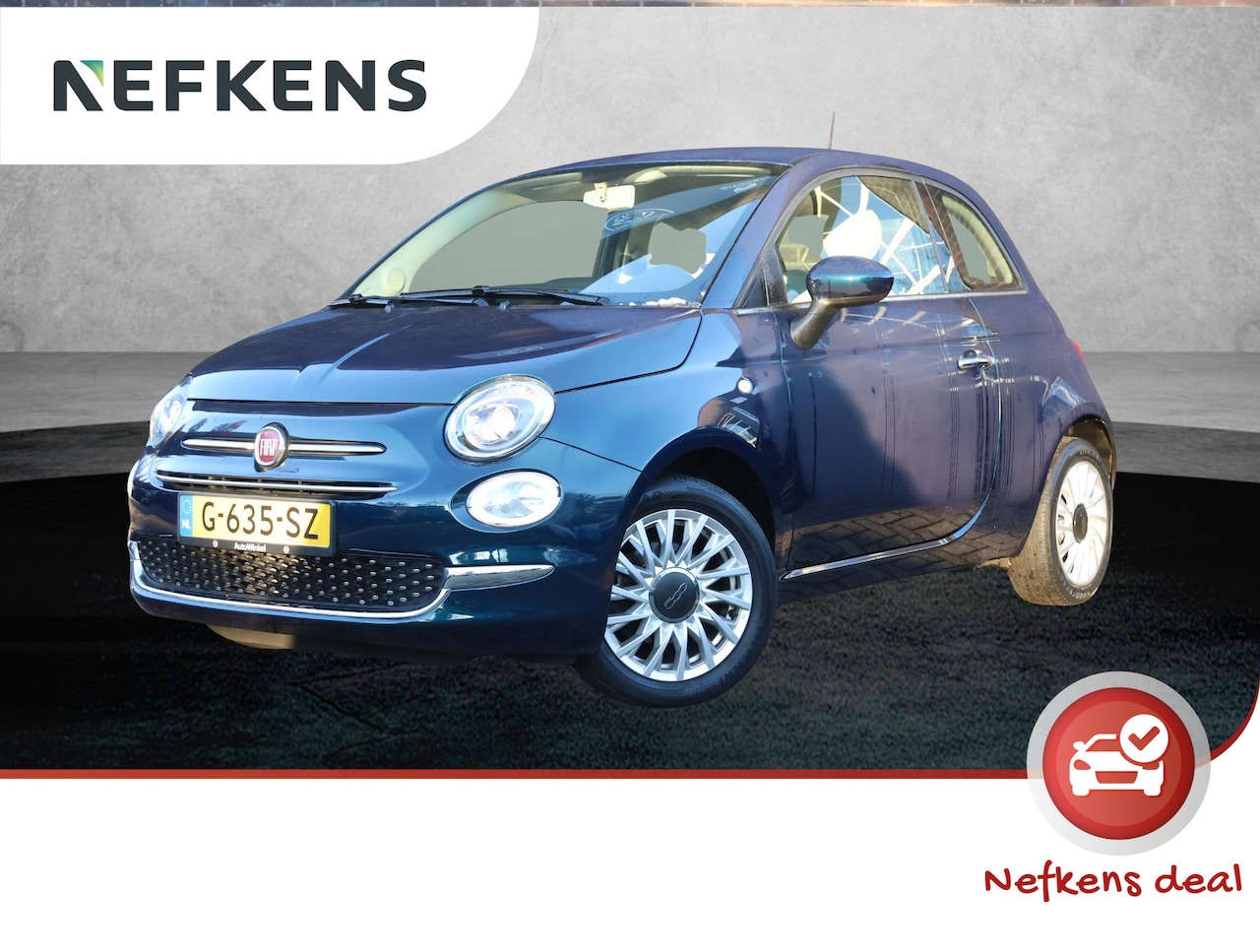 Fiat 500 - 1.2 69pk Lounge | Navigatie | DAB Radio | Parkeersensoren Achter - AutoWereld.nl