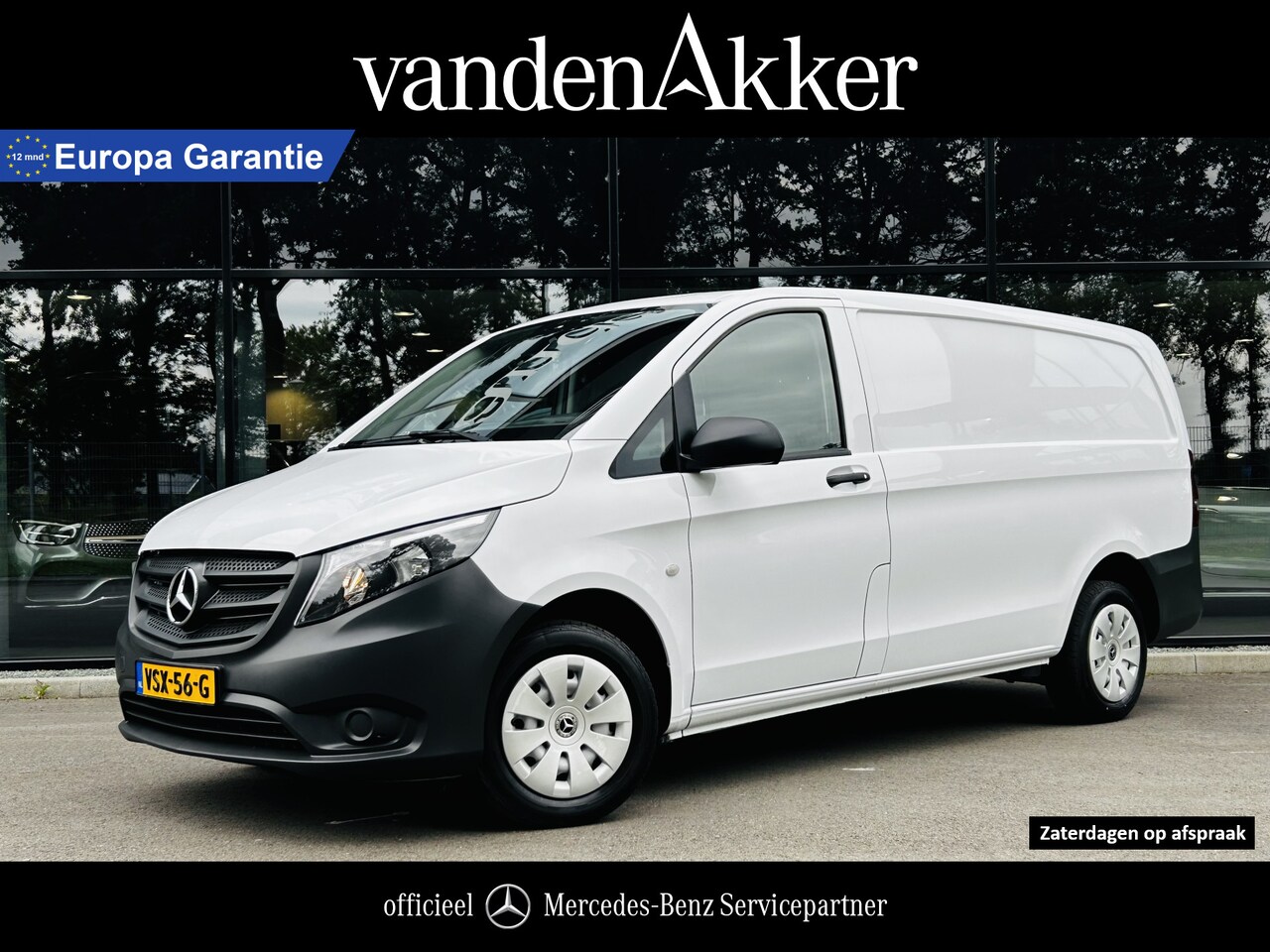 Mercedes-Benz Vito - 110 CDI L2 Lang Airco // Achterklep // 24 mnd Garantie // 2000kg // Bank // Radio // CV // - AutoWereld.nl