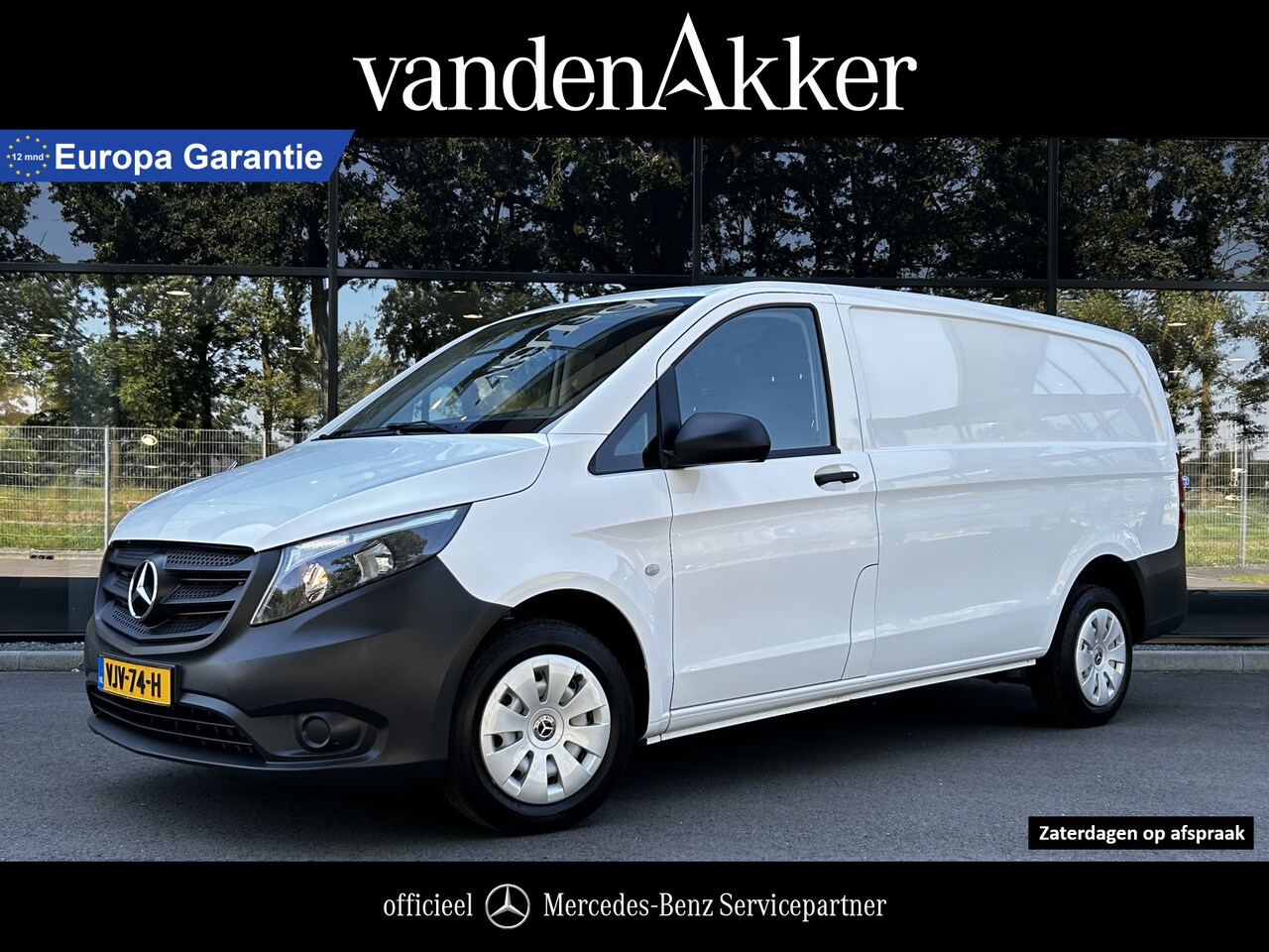 Mercedes-Benz Vito - 110 CDI L2 Lang Trekhaak // Airco // Achterklep // 24 mnd Garantie // Bank // Radio // CV - AutoWereld.nl