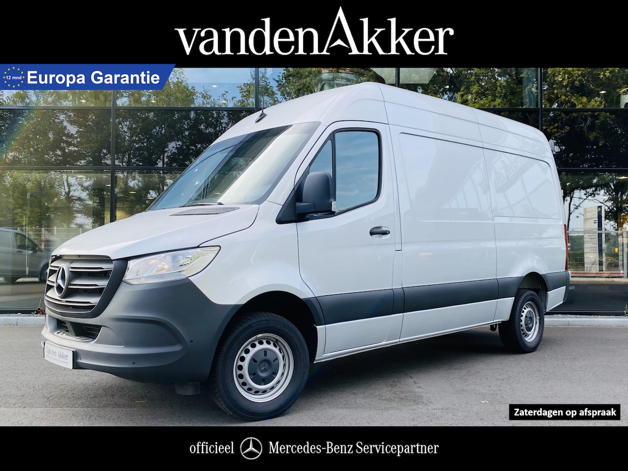 Mercedes-Benz Sprinter - 317 CDI L2H2 // Zilver grijs // AUTOMAAT // Passagiersbank // Trekhaak 2.800kg // Airco // - AutoWereld.nl