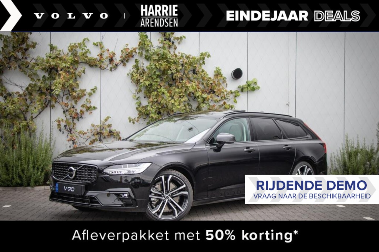 Volvo V90 - B5 Aut.8 Ultimate Dark | Luchtvering | Adaptive cruise control | Massagestoelen | Standkac - AutoWereld.nl