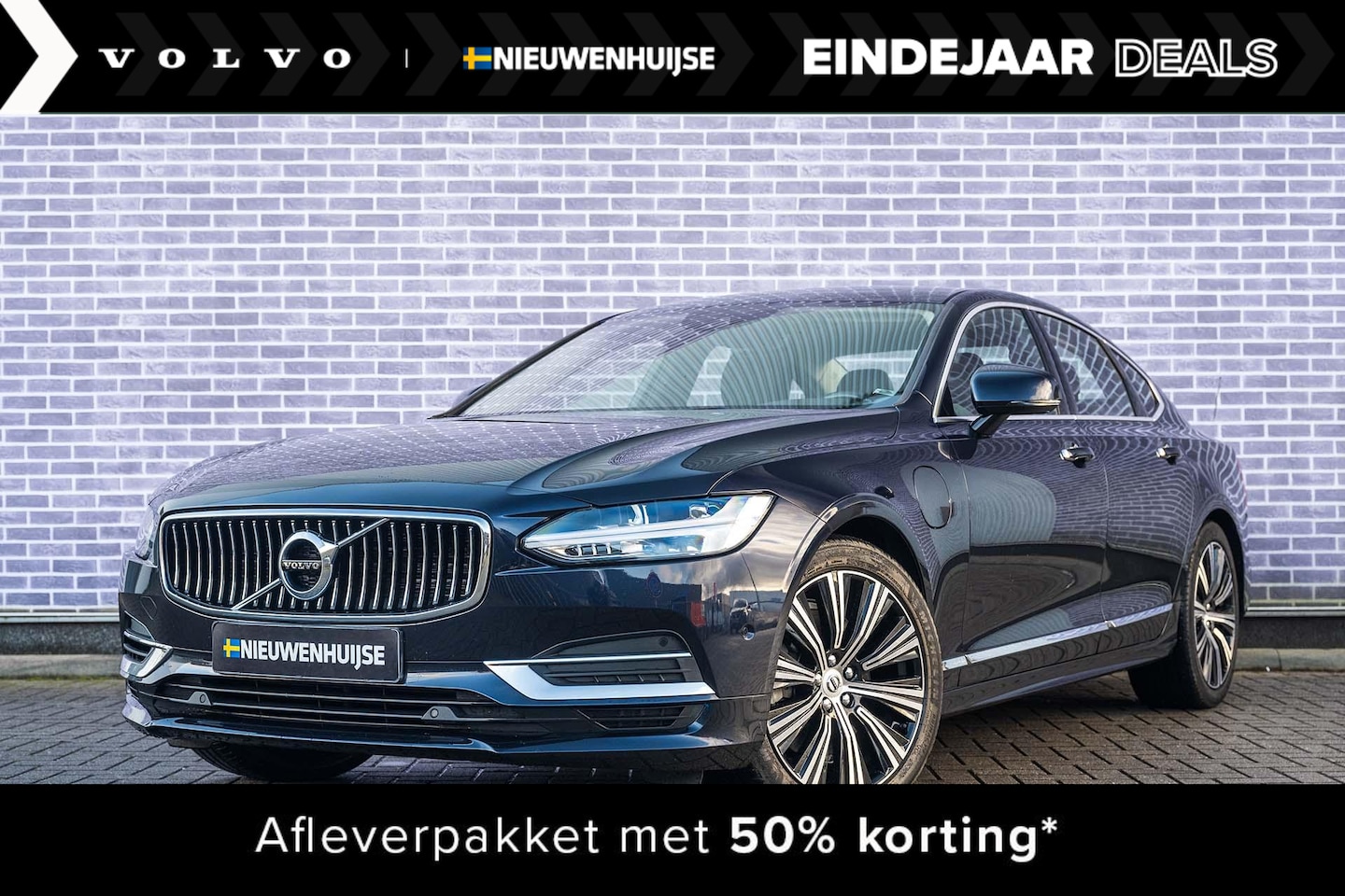 Volvo S90 - T8 Recharge AWD Inscription Plus | Voorstoelen met massage en ventilatie | Parkeerverwarmi - AutoWereld.nl