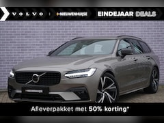 Volvo V90 - 2.0 B4 R-Design | Verwarmbare stoelen-stuur-achterbank | Parkeerverwarming | Adaptieve cru