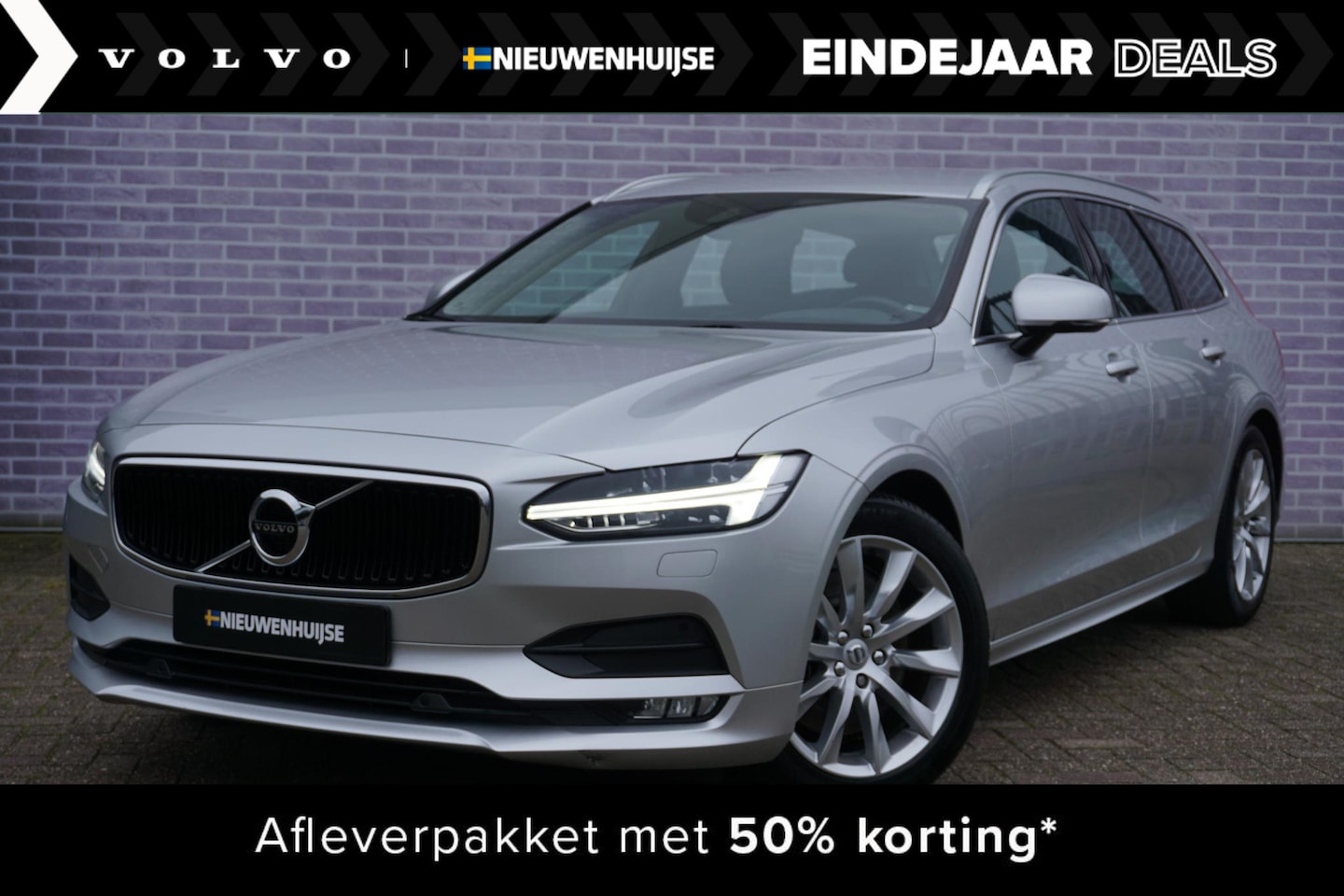 Volvo V90 - 2.0 T5 Momentum | Keyless | Standkachel | Stuur + Stoelverwarming | Adaptieve Cruise contr - AutoWereld.nl