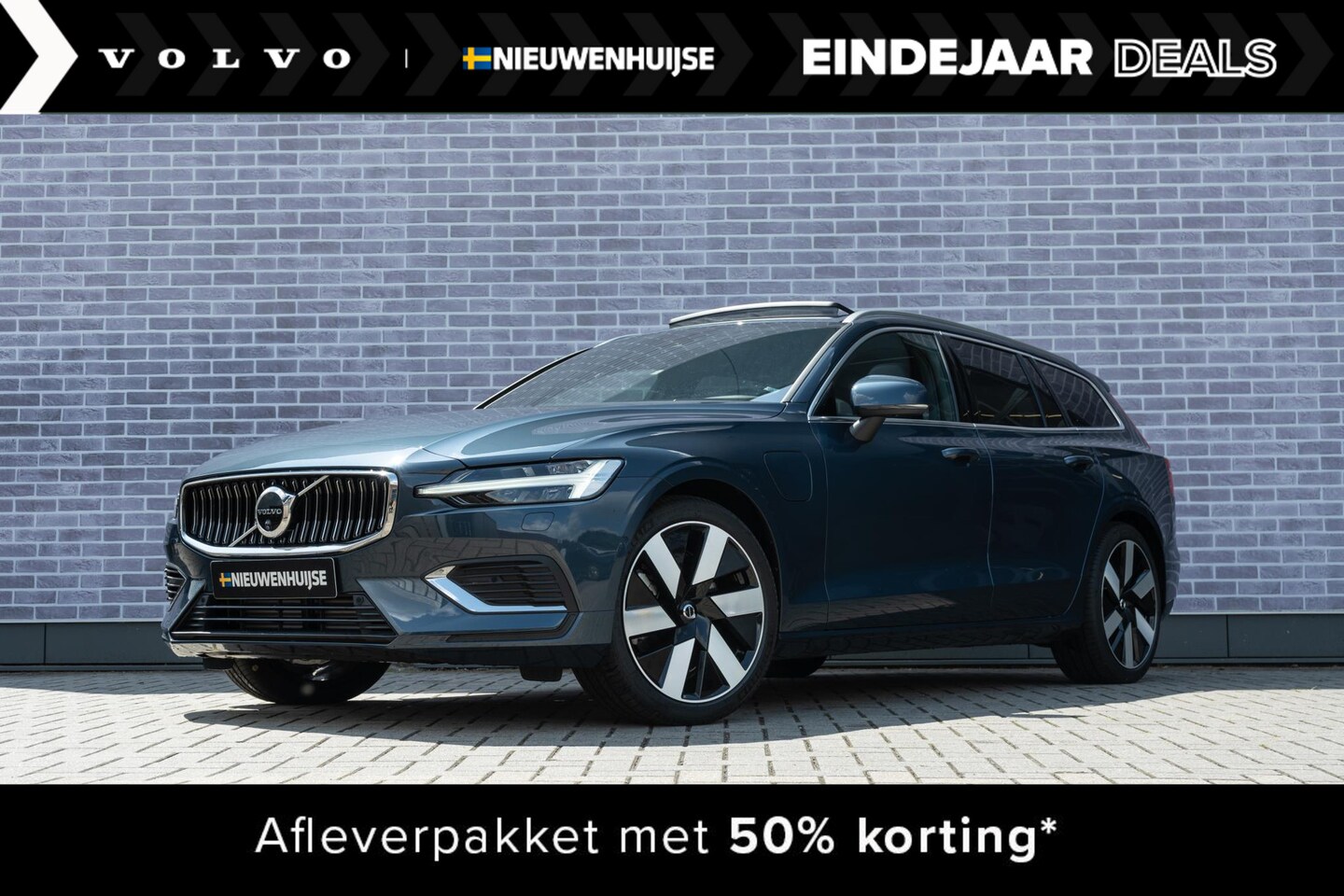 Volvo V60 - T6 Recharge AWD Ultimate Bright | Long Range | Google | Memory | Harman Kardon Audio | Ada - AutoWereld.nl