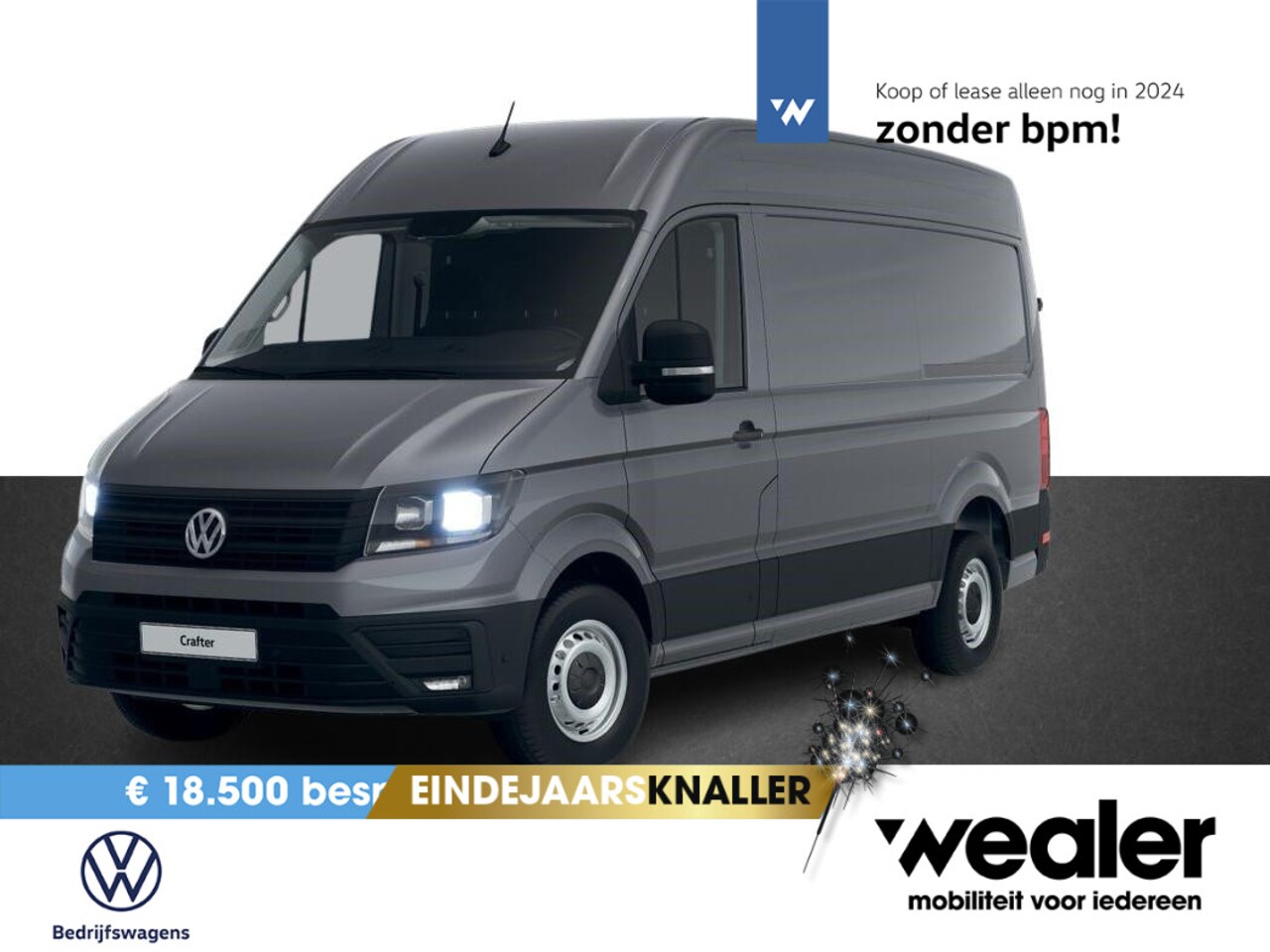 Volkswagen Crafter - Bedrijfswagens Comfortline L3 2.0 TDI EU6 103 kW (140 pk) GVW 3.5 T WB 3640 MM 6 versn. Ha - AutoWereld.nl