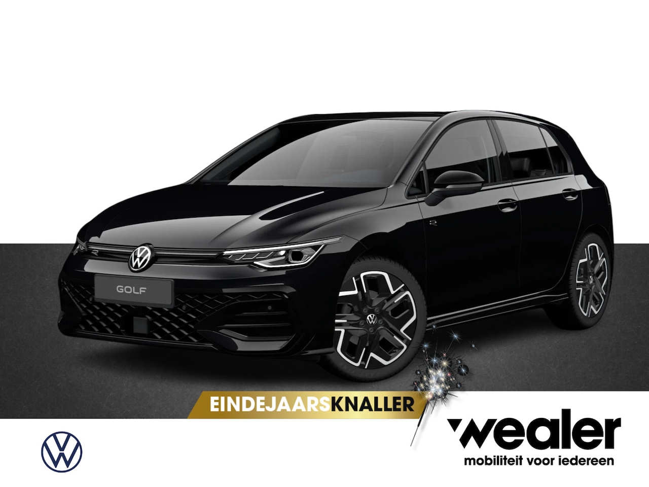 Volkswagen Golf - 8 R-Line-Edition 1.5 eTSI 85 kW / 116 pk Hatchback 7 versn. DSG | Panoramadak | Black Styl - AutoWereld.nl