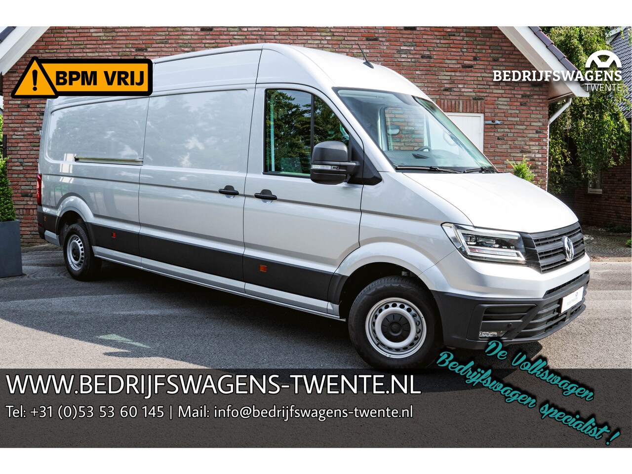 Volkswagen Crafter - 2.0 TDI 177PK Automaat-8 L4H3 3.5T Comfortline LED | NAVI | Cruise Control | - AutoWereld.nl