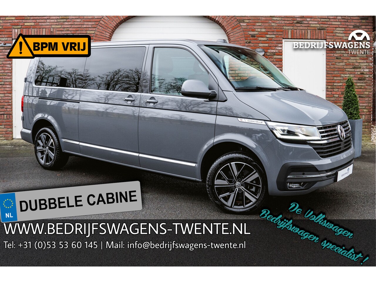 Volkswagen Transporter Caravelle - T6.1 2.0 TDI 204 PK DSG L2H1 A-Deuren ACC | LED | Leder | Apple Carplay/ Android Auto | Pr - AutoWereld.nl