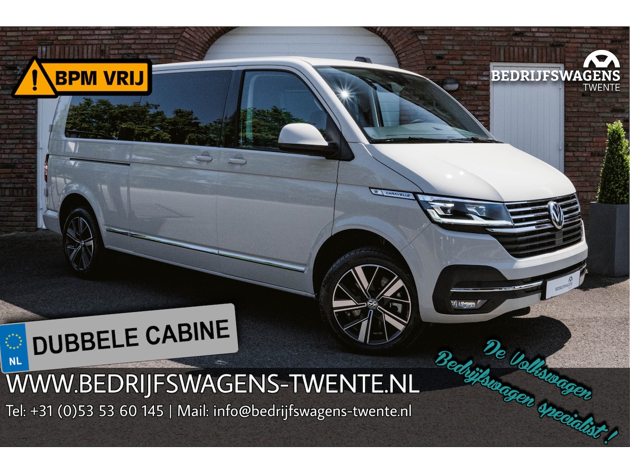 Volkswagen Transporter Caravelle - T6.1 2.0 TDI 204 PK DSG L2H1 A-Deuren ACC | LED | Leder | Apple Carplay/ Android Auto | Pr - AutoWereld.nl