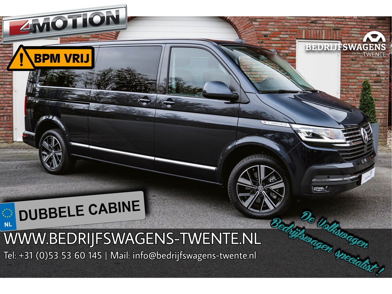 Volkswagen Transporter Caravelle - T6.1 Caravelle 204pk Highline 4-MOTION DSG VOORRAAD ACC | LED | Leder | Side Assist | ELEK - AutoWereld.nl