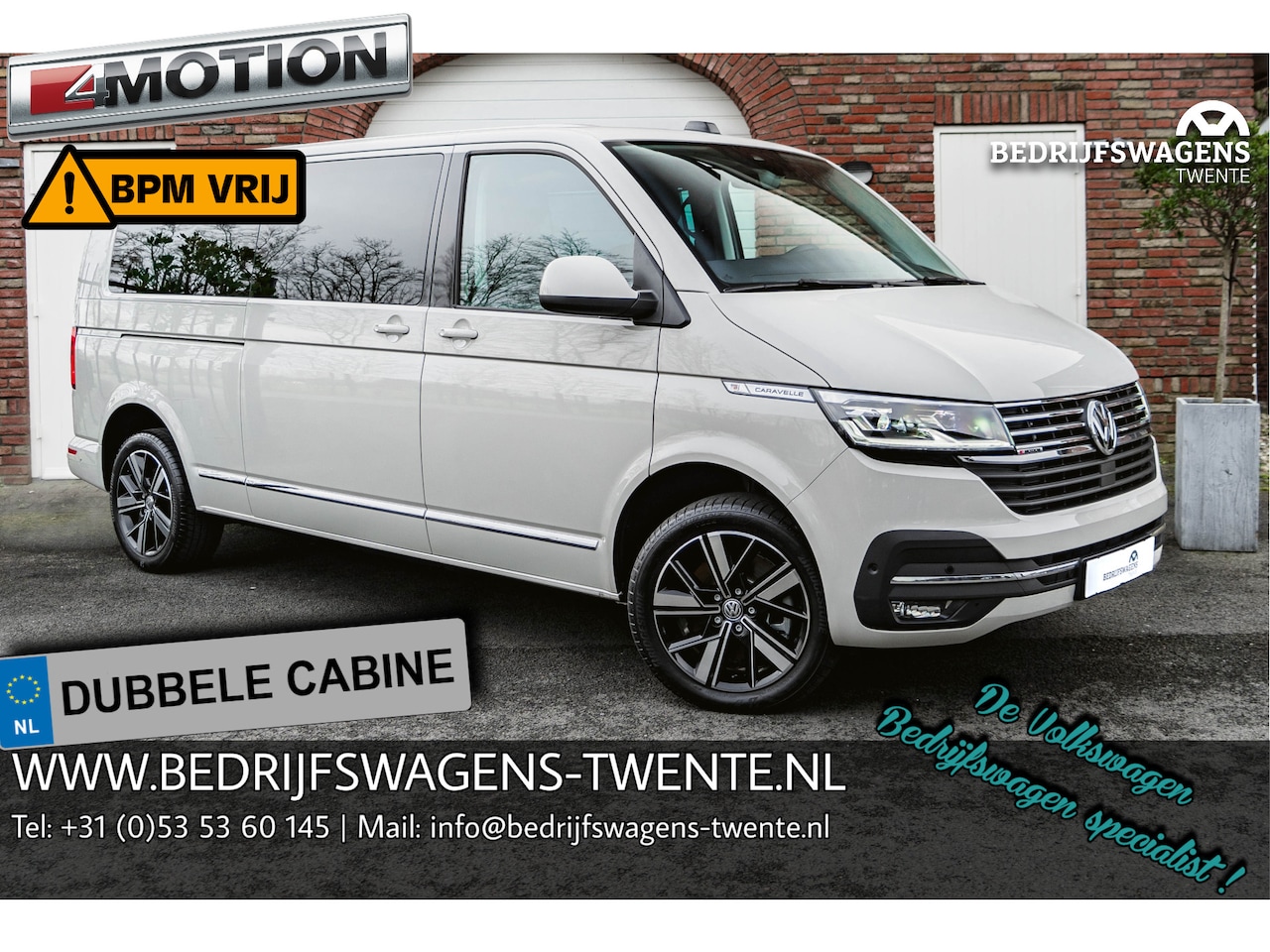 Volkswagen Transporter Caravelle - T6.1 Caravelle 204pk Highline 4-MOTION DSG DUB/CAB ACC | LED | Leder | Side Assist | ELEKT - AutoWereld.nl