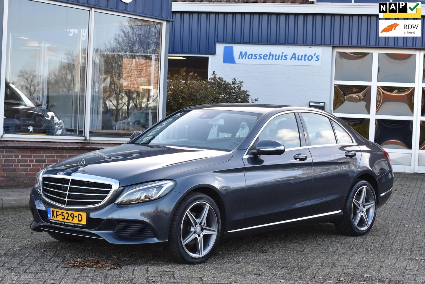 Mercedes-Benz C-klasse - 180 Prestige automaat 133dkm Leer LED Navi Cruise Clima 18" Nwe APK - AutoWereld.nl