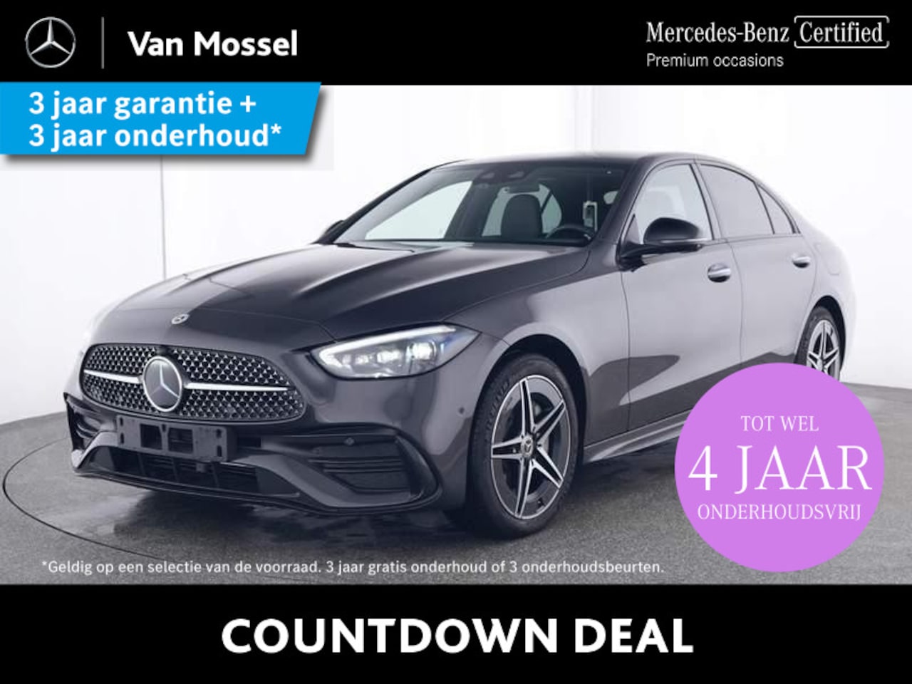 Mercedes-Benz C-klasse - 400 e 4MATIC AMG Line / Premium Plus/ Panoramadak/ Burmester/ Night/ DISTRONIC/ Akoestisch - AutoWereld.nl