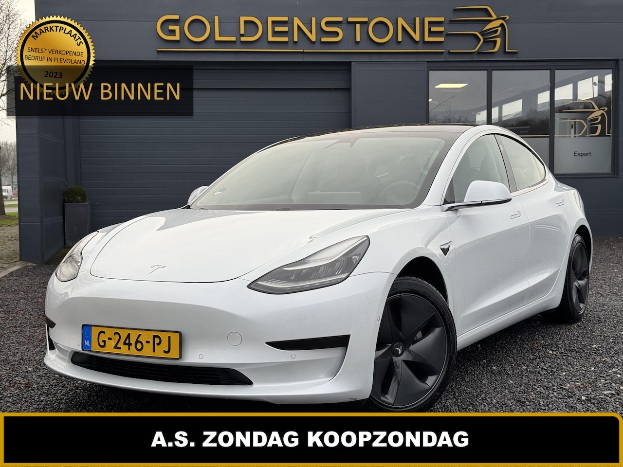 Tesla Model 3 - Standard RWD Plus 60 kWh 1e Eigenaar,Panodak,Leder,Afn.Trekhaak,Adaptive Cruise,NL Auto,N. - AutoWereld.nl