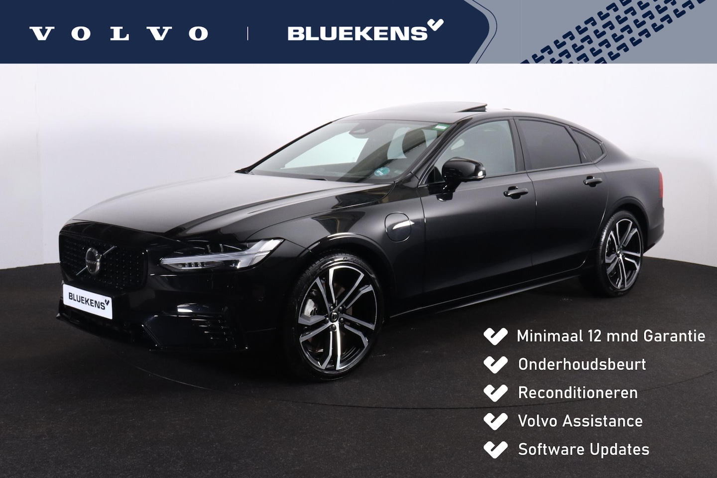 Volvo S90 - T8 AWD Ultimate Dark - LONG RANGE - Luchtvering - Schuif/kanteldak - IntelliSafe Assist & - AutoWereld.nl