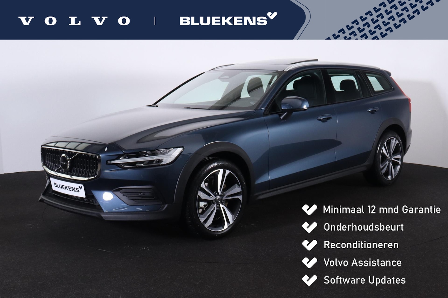 Volvo V60 Cross Country - B5 AWD Plus - Panoramisch schuifkanteldak - Elektr. bedienbare voorstoelen met geheugen - - AutoWereld.nl