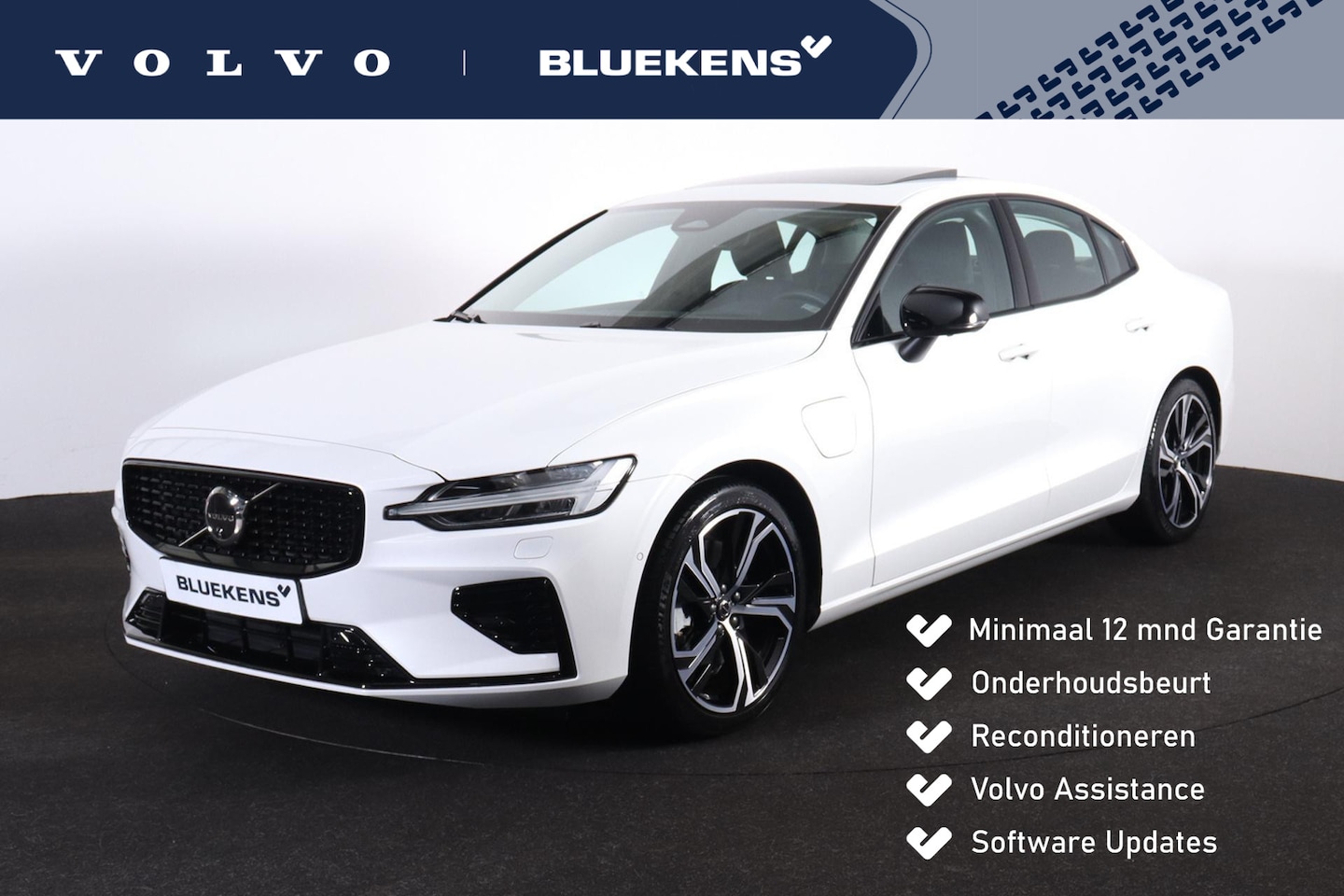 Volvo S60 - Recharge T6 AWD Ultimate Dark - Schuif/kanteldak - IntelliSafe Assist & Surround - 360° Ca - AutoWereld.nl