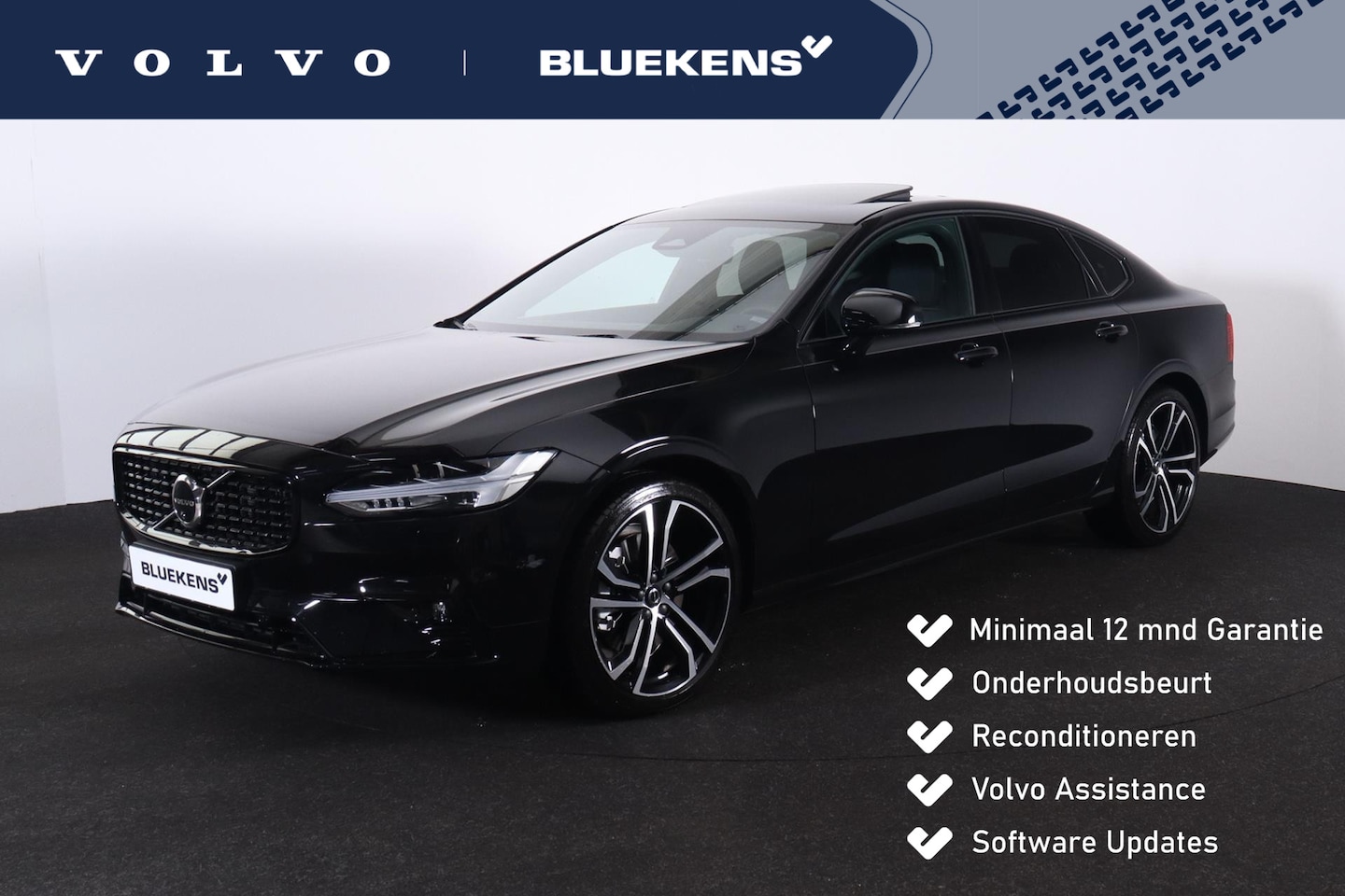 Volvo S90 - B5 Ultimate Dark - Luchtvering - Schuif/kanteldak - IntelliSafe Assist & Surround - 360º C - AutoWereld.nl