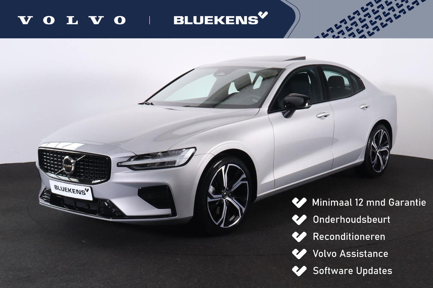 Volvo S60 - B4 Plus Dark - Panorama/schuifdak - IntelliSafe Assist & Surround - Parkeercamera achter - - AutoWereld.nl