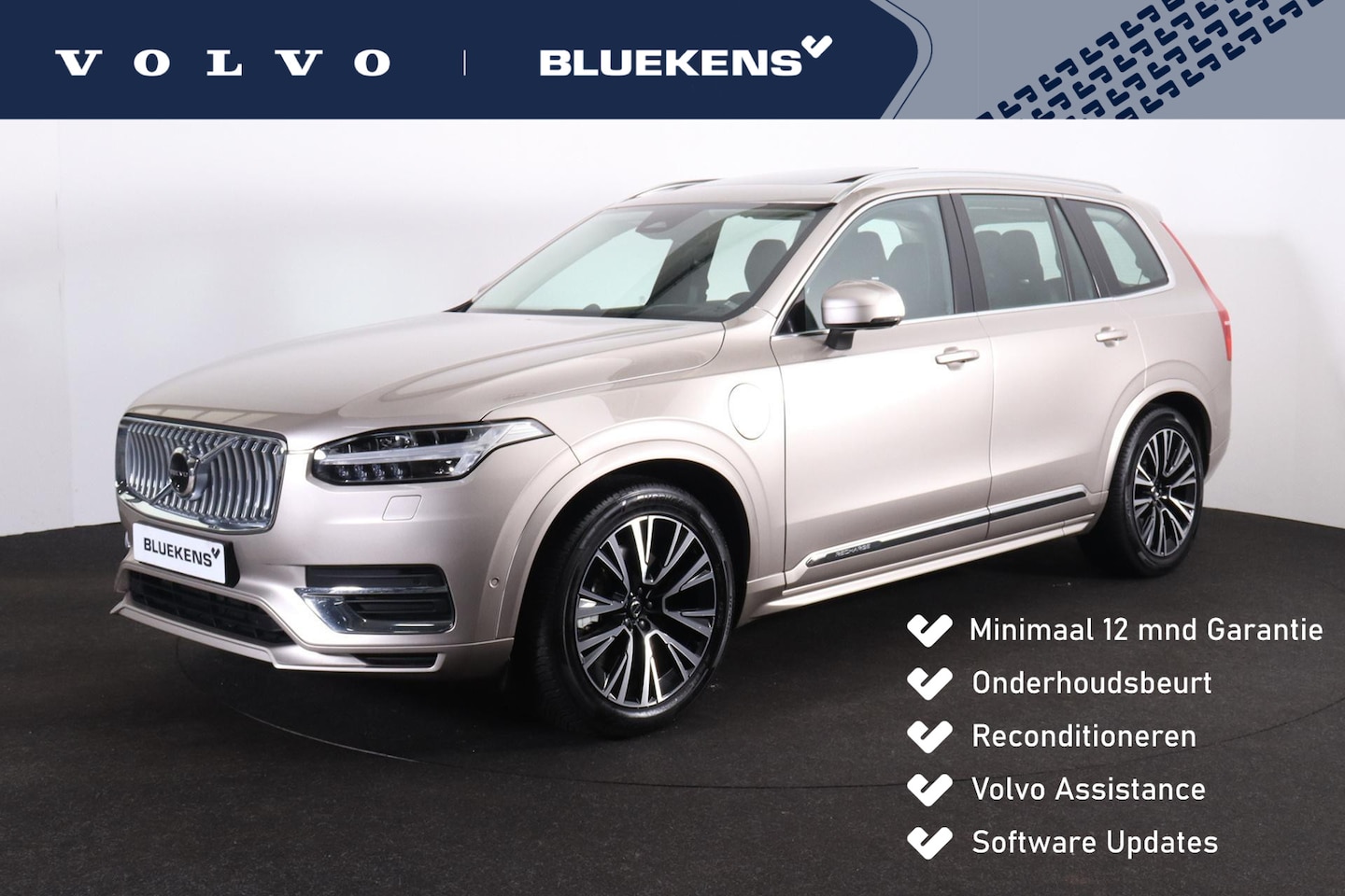 Volvo XC90 - T8 Recharge AWD Ultimate Bright - Luchtvering - Panorama/schuifdak - IntelliSafe Assist & - AutoWereld.nl