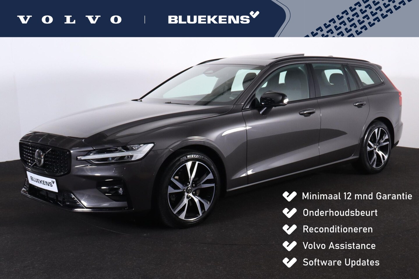 Volvo V60 - B3 Plus Dark - IntelliSafe Assist - 360° Camera - Harman/Kardon audio - Adaptieve LED kopl - AutoWereld.nl