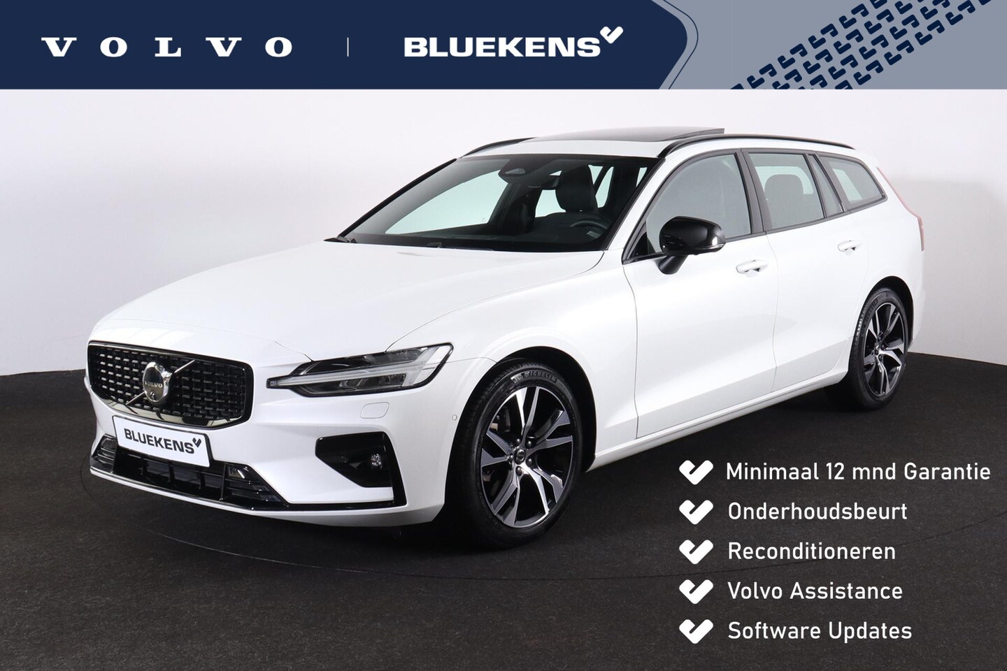 Volvo V60 - B3 Plus Dark - Panorama/schuifdak - IntelliSafe Assist - 360° Camera - Harman/Kardon audio - AutoWereld.nl