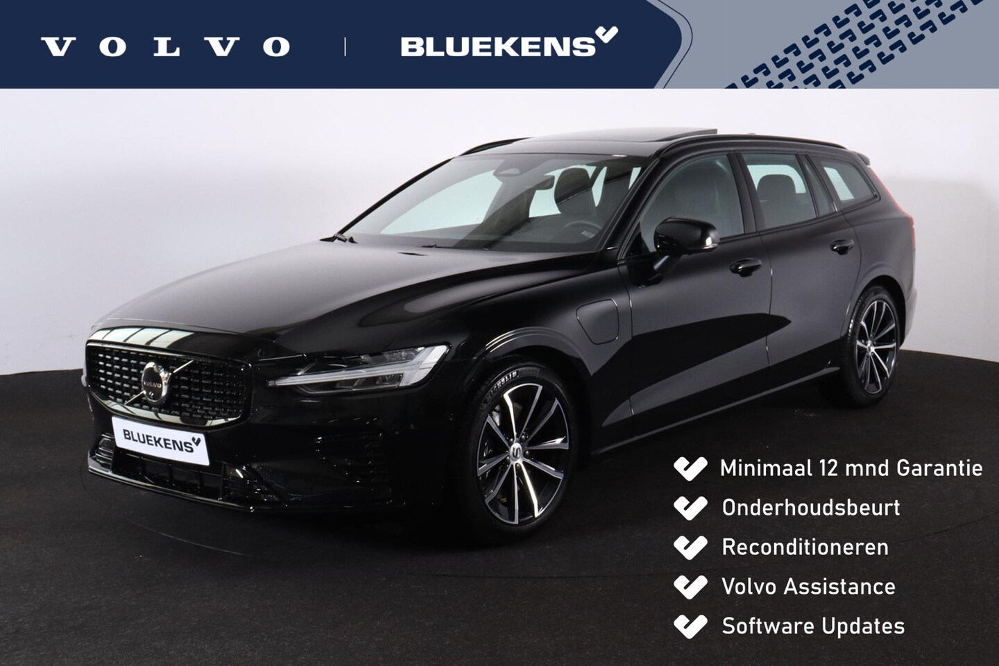 Volvo V60 - T6 Recharge AWD Plus Dark - Panorama/schuifdak - IntelliSafe Assist & Surround - 360° Came - AutoWereld.nl