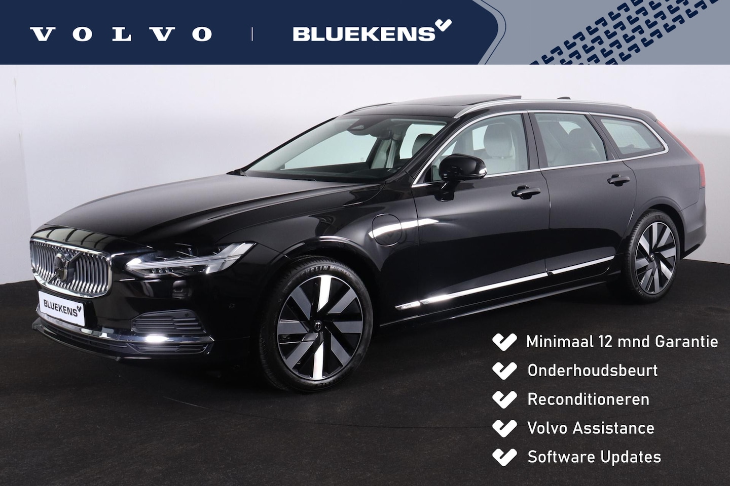 Volvo V90 - T6 Recharge AWD Plus Bright - LONG RANGE - Panoramadak - 360º camera - Adaptive Cruise Con - AutoWereld.nl