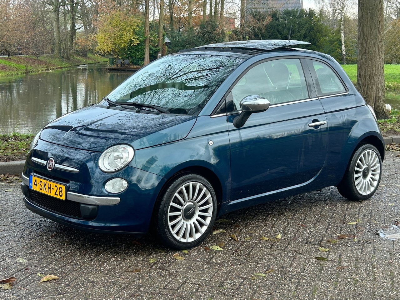 Fiat 500 - 0.9 TwinAir Lounge airco! panorama-dak! rook- en huisdiervrij! nap! keurige auto! zuinig! - AutoWereld.nl