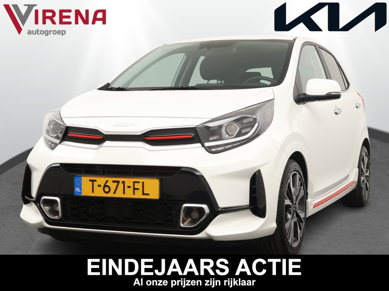 Kia Picanto - 1.0 T-GDi GT-Line 5p - Navigatie - Apple CarPlay/Android Auto - Cruise Control - Climate C - AutoWereld.nl